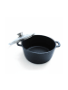 relaxdays Schmortopf in Schwarz - (H)11 x Ø24 cm