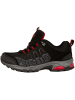 GUGGEN MOUNTAIN Wanderschuhe Trekkingschuhe Bergschuhe für Damen Linien Punkte in Schwarz-Rot
