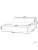 Beliani 10-tlg Doppelbett LINARDS in Grau