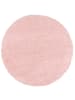 Pergamon Hochflor Langflor Shaggy Teppich Luxury Rund in Rosa