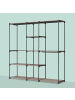 relaxdays Garderobe in Weiß -(B)182 x (H)182 x (T)43 cm
