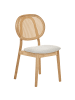 Beliani 2er-Set Esszimmerstuhl GAVIOTA in Beige/Braun