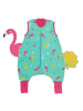 Schlummersack Bio Schlafsack mit Füßen und umklappbaren Bündchen 1.0 TOG in Pink