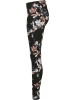 Urban Classics Urban Classics Damen Ladies Soft AOP Leggings in blacksoftflower