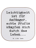 Mr. & Mrs. Panda Glas-Untersetzer Spruch Leichtigkeit für Profis... in Weiß