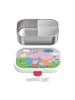 Mepal Edelstahl-Brotdose mit Gabel Campus in Peppa Pig 18 x 13 cm