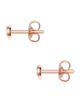 Glanzstücke München Ohrstecker Herz Sterling Silber in roségold