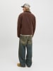 Jack & Jones Teddyfell Jacke in Deep Mahogany