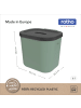 Rotho SALSA Bioabfalleimer Set 3,2 l und 6 l mit Deckel in Reseda green ged.