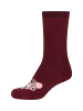 camano Socken ca-soft Stopper stripes 4er Pack bordeaux red