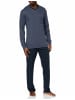 Calida Pyjama kurz für Herren in blau in blau