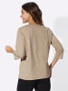 Sieh an! Freizeitshirt in beige-bedruckt