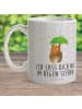 Mr. & Mrs. Panda Kindertasse Bär Regenschirm mit Spruch in Grau Pastell