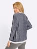 Sieh an! Strickjacke in dunkelblau-ecru-gemustert