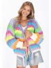 IZIA Cardigan in blue multicolor