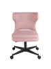 home24 home24 Bürostuhl mit Webstoff-Bezug & Stahlgestell in Rosa in Rosa