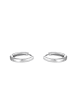 Amor Creolen Silber 925, rhodiniert in Silber