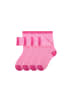 MUNADUNA 4er-Pack Lochmuster-Socken in Rot