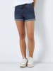 Noisy may Legere Jeans Shorts Kurze Denim Stretch Hose NMBE LUCY in Blau