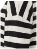More & More Ringelshirt in melange jersey stripes black powder creme