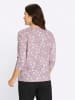 Sieh an! 3/4-Arm-Shirt in rosé-weiß-bedruckt