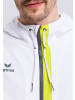 erima Squad Trainingsjacke mit Kapuze in weiss/slate grey/bio lime