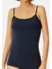 UNCOVER BY SCHIESSER Spaghetti Top Bamboo Cotton in Dunkelblau