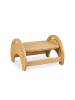 relaxdays Toilettenhocker in Natur - (B)36 x (H)23 x (T)32 cm