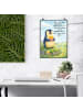 Mr. & Mrs. Panda Bild Pinguin Frühling Pommes Design mit Spruch in Weiß