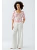 Oui Pullover in white red