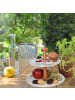 relaxdays Etagere in Weiß/ Natur - (H)24 x Ø 25 cm