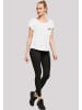 F4NT4STIC Long Cut T-Shirt Merry Christmas in weiß