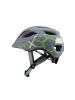 S'COOL safeX 1 Fahrradhelm - S (47-51 cm) / Dark Grey/Lime