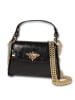 Florence Leder Umhängetasche Florence Tasche schwarz metallic ca. 18cm