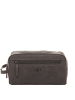 SID & VAIN Leder-Kulturtasche echt Leder Kulturtasche groß dark-braun in braun