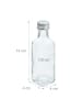 relaxdays 16 x kleine Flaschen in Transparent/ Silber - 100 ml