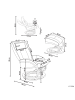 Beliani Massagestuhl MAJESTIC in Schwarz/Braun - (W) 68 x (H) 98 x (L) 82 cm