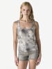 KOROSHI Damen-Tanktop-Folienmuster in grau