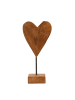 Mauro Ferretti Braune Holzskulptur 15x10x35 cm