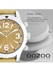 Oozoo Analog-Armbanduhr Oozoo Timepieces beige groß (ca. 45mm)