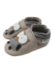Bemesu Baby Krabbelschuhe aus Leder, weiche Lauflernschuhe mit rutschfester Sohle 