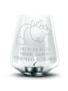 Mr. & Mrs. Panda Glas Teelichthalter Einhorn Fliegendes Pferd mi... in Transparent