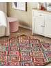 Beliani Shaggy KAISERI in Bunt/Lila/Blau - (W) 160 x (H) 2.5 x (L) 230 cm