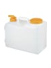 relaxdays Wasserkanister in Weiß/ Orange - 15 Liter