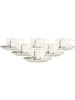 Seltmann Weiden 6er Set Kaffeetassen mit Untertassen Savona Provence 270 ml in bunt-beige