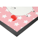 Mr. & Mrs. Panda Schmutzmatte Einhorn Krankenschwester mit Spruch in Rot Pastell