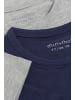 Minymo T-Shirt MIBasic 32 3932 Basic 32 -T-shirt SS (2-pack) mit Rundhalsausschnitt in Blau