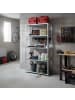 relaxdays Lagerregal in Silber - (B)75 x (H)150 x (T)30 cm