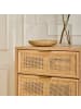 CALICOSY Hochkommode in Helles Holz - (W) 36.5  x (H) 100,50  x (L) 42  cm