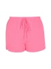 Swirly Women Plus Size Shorts in Rose Red